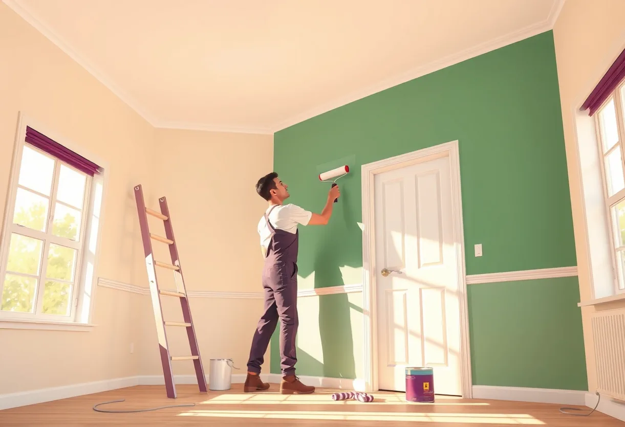 Peintre Betton 35830 en intervention sur un chantier